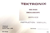 Tektronix 485/R485 Oscilloscope Service Instruction Manual 070-1193-00