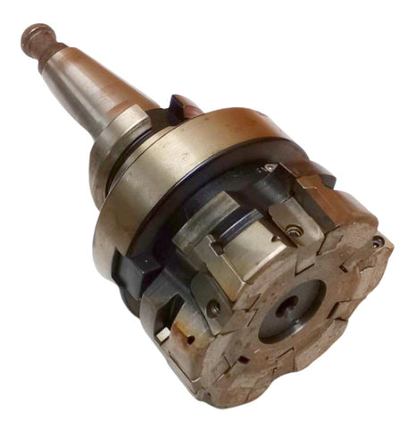 Sandvik RA-100 Indexable Face Milling Cutter 3.5" Diameter 6-Slot W/ End Mill