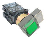 General Electric 080B11V Illuminated Green Push Button 10A 600VAC Cycle Start
