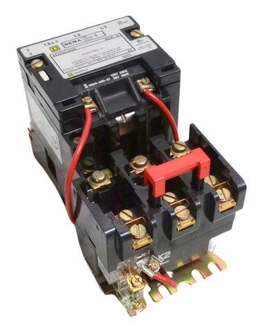 Square D 8536SCO3S Ser. A 3-Pole Magnetic Motor Starter NEMA Size 1 3HP/kW Max