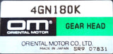 Oriental Motor 4GN180K Parallel Shaft Gear Head 3.15" Frame 180:1 Ratio