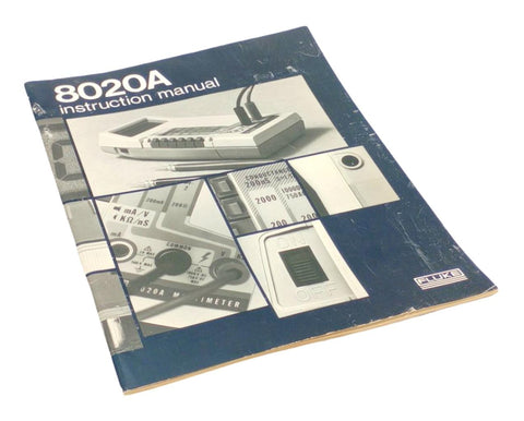 Fluke 8020A Digital Multimeter Instruction Manual 450783 Rev. E