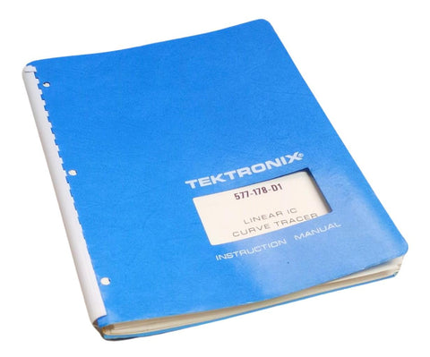 Tektronix 577-178-D1 Linear IC Curve Tracker Instruction Manual 070-1474-0