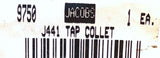 Jacobs J441 #10-1/2" Rubber Flex Tap Collet 9750D