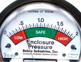 Bebco Industries 12-194514-01 Enclosure Pressure Gauge 0-2" Of Water