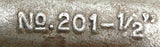 Armstrong No. 201 Cast Iron Bent Tail Lathe Dog 1/2"