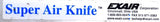Exair 110009 Aluminum Super Air Knife 1/4" NPT 9" Length 250PSIG Max 303 SS