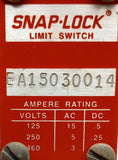 Namco EA15030014 Snap-Lock Limit Switch 125/460VAC 1NO/1NC