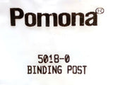 Pomona 5018-0 Hex Head Binding Post 30A 1500V