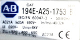 Allen-Bradley 194E-A25-1753 Ser. B Inductive Load Switch 25A 3-Pole 2-Position