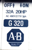 Allen-Bradley 1492-CB3G320 Ser. C Circuit Breaker 3-Pole 32A 480VAC 3PH DIN-Rail