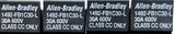 Allen Bradley 1492-FB1C30-L Fuseholder 30A 600V Class CC Fuses 4 Pole Series B