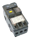 Square D HOM250GFI 2-Pole Ground Fault Circuit Breaker 15A 120/240V Plug-In