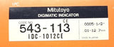 Mitutoyo 543-113 Digital Indicator .0005-1/2" (.01-12.7MM) Digimatic