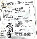Cutler Hammer 1267C30G10 Breaker Hardware (Screw, Lockwasher, Pan Screw, Clamp)