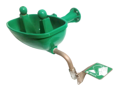Haws 7100B Uniflow Safety Eyewash Station Wall Mount Green Plastic