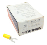 Thomas & Betts 10RC-10F Sta-Kon Fork Terminal 12AWG CU #10 Bolt - Box of (50)