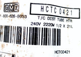 DME HCTC-04-21 Distributor Tube Heater 240V 2220 Watts 1/2" x 21"