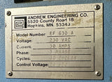 Charmilles Andrew EF630A CNC EDM Controller 230V 3 Phase