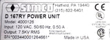 Simco 4000126 / D-167RY Power Supply Unit For Static Control Devices 120VAC 0.5A