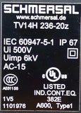 Schmersal TV14H 236-20Z Limit Switch 500V 6kV IP67