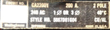 Westinghouse CA2200Y 2-Pole Circuit Breaker 200A 240VAC 1 Phase Bolt-On
