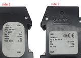 Airpax IELR1-1-61-1.00-00V Lever Panel Mount Circuit Breaker 80vdc 10amp