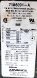 Philips Advance 71A6091-A  Autotransformer Ballast 400W 120/277V 60HZ M59 Lamp