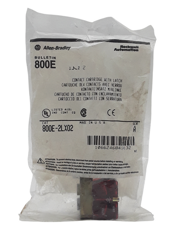 Allen Bradley 800E-2LX02 Contact Cartridge Series A w/ Latch NIB