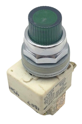 Square D 9001KM-1 Ser G Light Module 110-120V 50-60Hz Lamp Ge 755 Green Lens