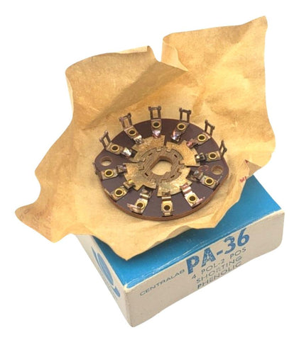 Centralab PA-36 Shorting Phenolic 4 POL - 2 POS