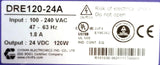 Chinfa DRE120-24A Switching Mode Power Supply 100-240VAC 1.8A 24VDC 120W