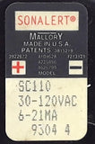 Mallory Sonalert SC110 Alarm Transducer 30V-120V Max 80DBA 1MA 2.9KHz