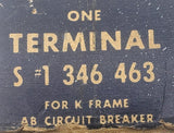 Westinghouse 346-463 Circuit Breaker Lug Terminal Kit K Frame AB Circuit Breaker