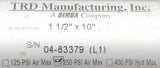 TRD Manufacturing 04-83379 Pneumatic Cylinder 1 1/2" Bore 10" Stroke 250Psi
