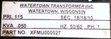 Watertown Transformer XFMU000027 Power Transformer 115V PRI 0.050KVA 50/60HZ 1PH