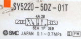 SMC SY5220-5DZ-01T Solenoid Valve 1/8"NPT 5-Port 2-Position 24VDC 0.1-0.7MPa