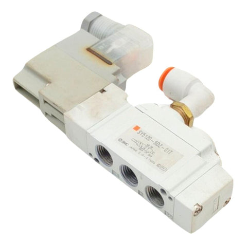 SMC SY5120-5DZ-01T Solenoid Valve 1/8"NPT 5-Port 2-Position 24VDC 0.15-0.7MPa