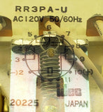 Idec RR3PA-UAC120V Power Relay With Contact Block SR3P-05 120VAC 10A 3PDT