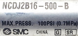 SMC NCDJ2B16-500-B Pneumatic Cylinder Maximum Pressure 100PSI