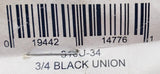 Unbranded 316U-34 Pipe Union FM 3/4" Black-Iron