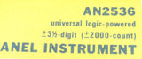 Analogic AN2536 Digital Panel Meter 4-Digit Universal Logic-Powered