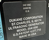 Dukane 20A1500 Ultra 1500 Auto-Trac Ultrasonic Welder Generator 240VAC 12A