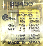 Idec RH1B-U DC24V Relay 24-30VDC 120-240VDC 7-10A With Idec S1B-05 Contact Block