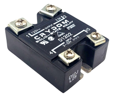 Crydom D1202 Solid-State Relay 2.5A 120V Output 3-32V Input