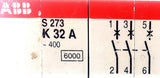 ABB S273-K32A Circuit Breaker 3-Pole 277/480VAC