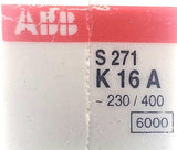 ABB S271-K16A Circuit Breaker 1-Pole 277/480VAC