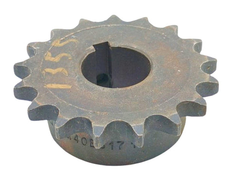 Martin 40BS171 Roller Chain Sprocket 1" Bore 1/2" Pitch 17-Teeth 40 Chain
