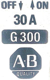 Allen Bradley 1492-CB3G300 Circuit Breaker 30A Ser B 3-Pole