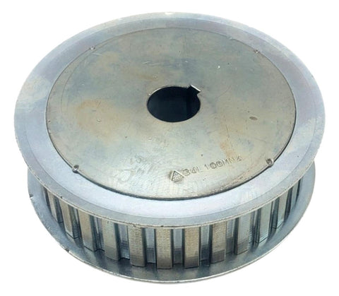 Unbranded 34L100MN4 Timing Belt Pully 34-Teeth With Keyway 3/4" Bore